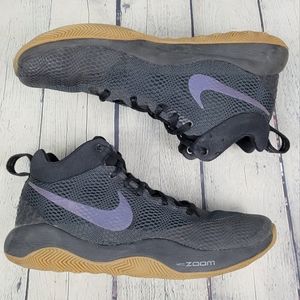 Nike High-Top Athletic Shoes - Black and Purple